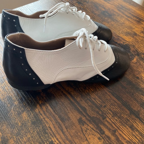 Practice Dance shoes salsa/bachata/cha-cha-cha/jazz mambo two tone penguin - Picture 3 of 4